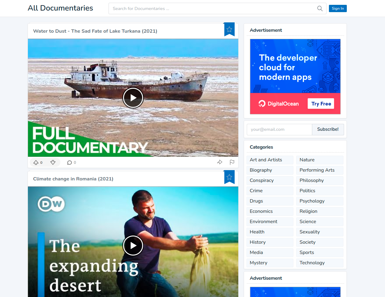 All Documentaries gallery image