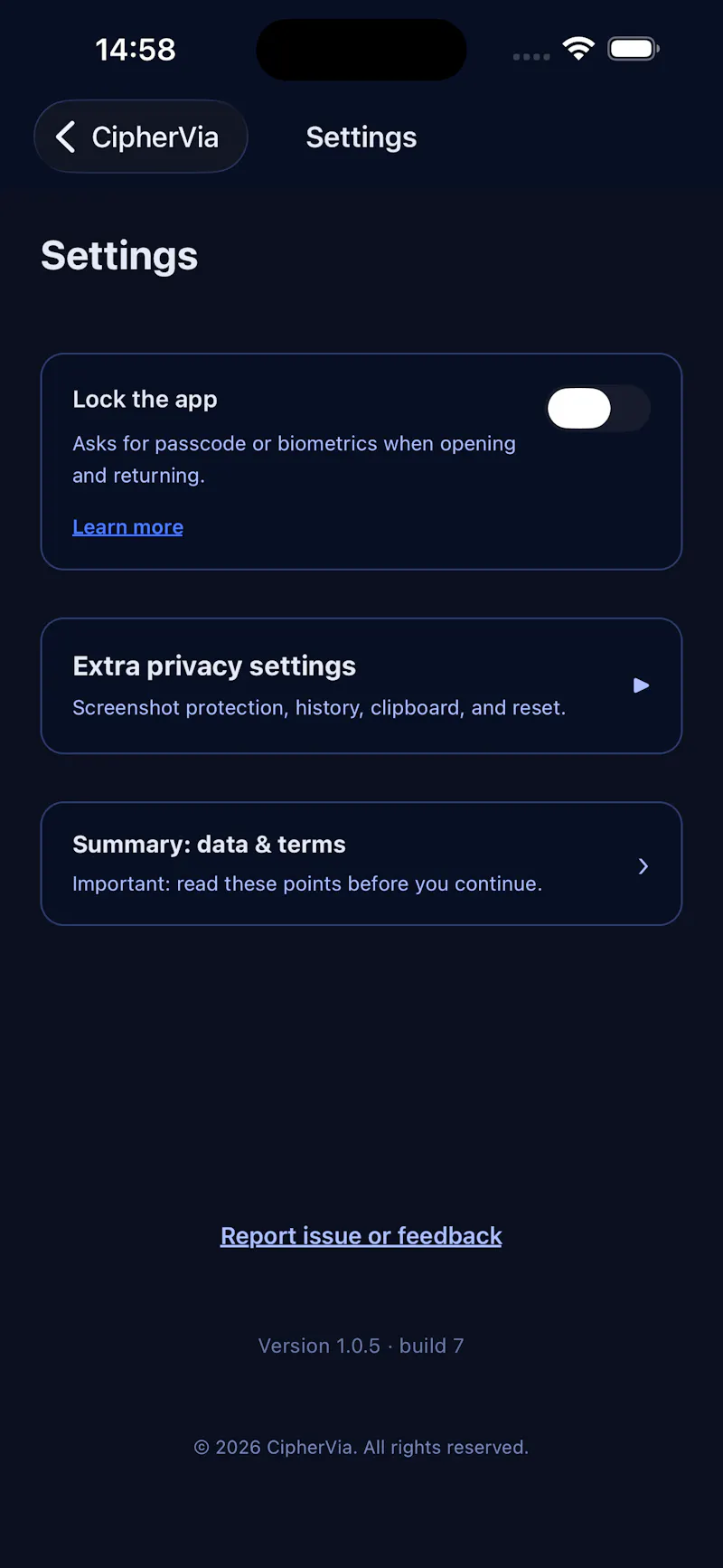 CipherVia screenshot 4