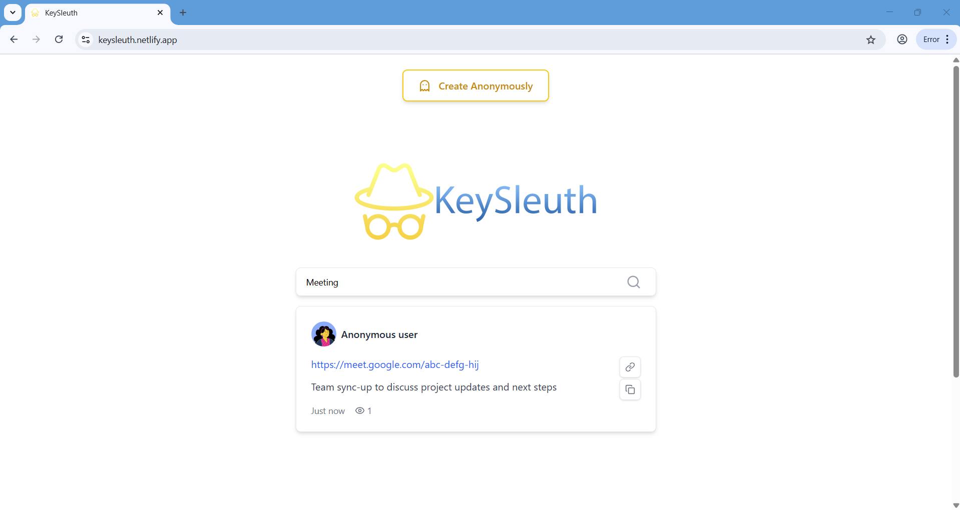 Keysleuth - Создать и найти контент, используя ключ медиа 2