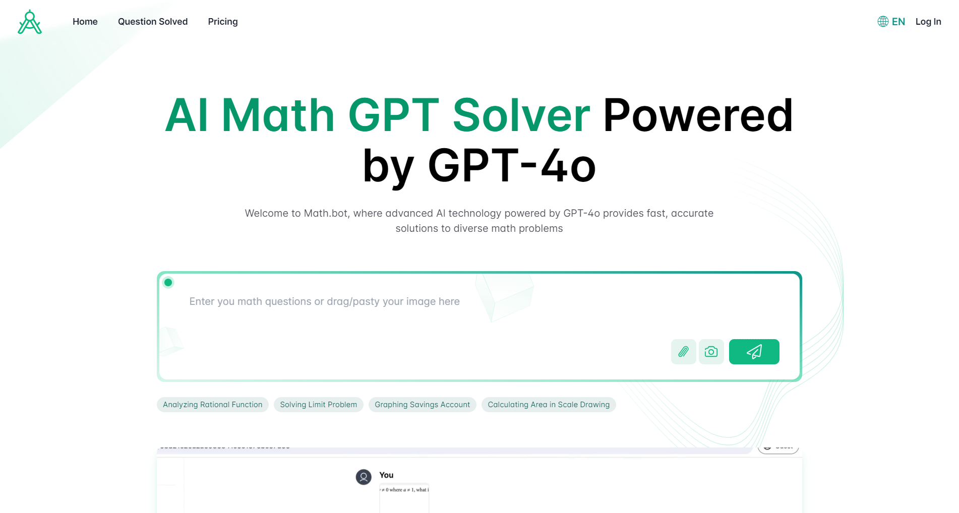 Math.bot: AI Math Solver โดย GPT-4O media 1