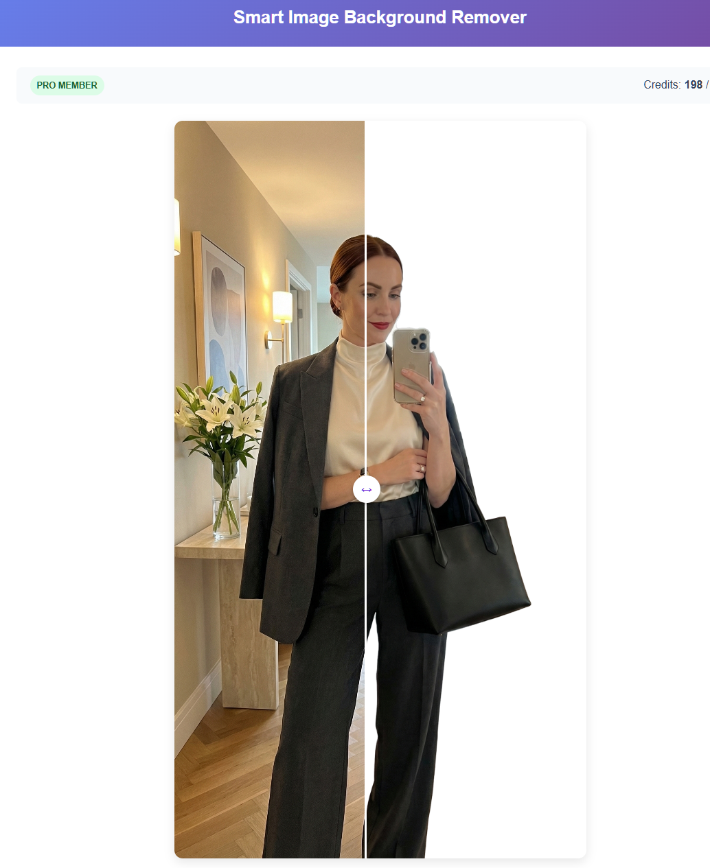 Smart Image Background Remover - Screenshot 2 showing product features and functionality