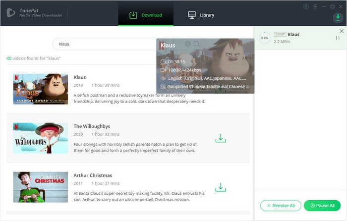 Media Tunepat Netflix Video downloader 3