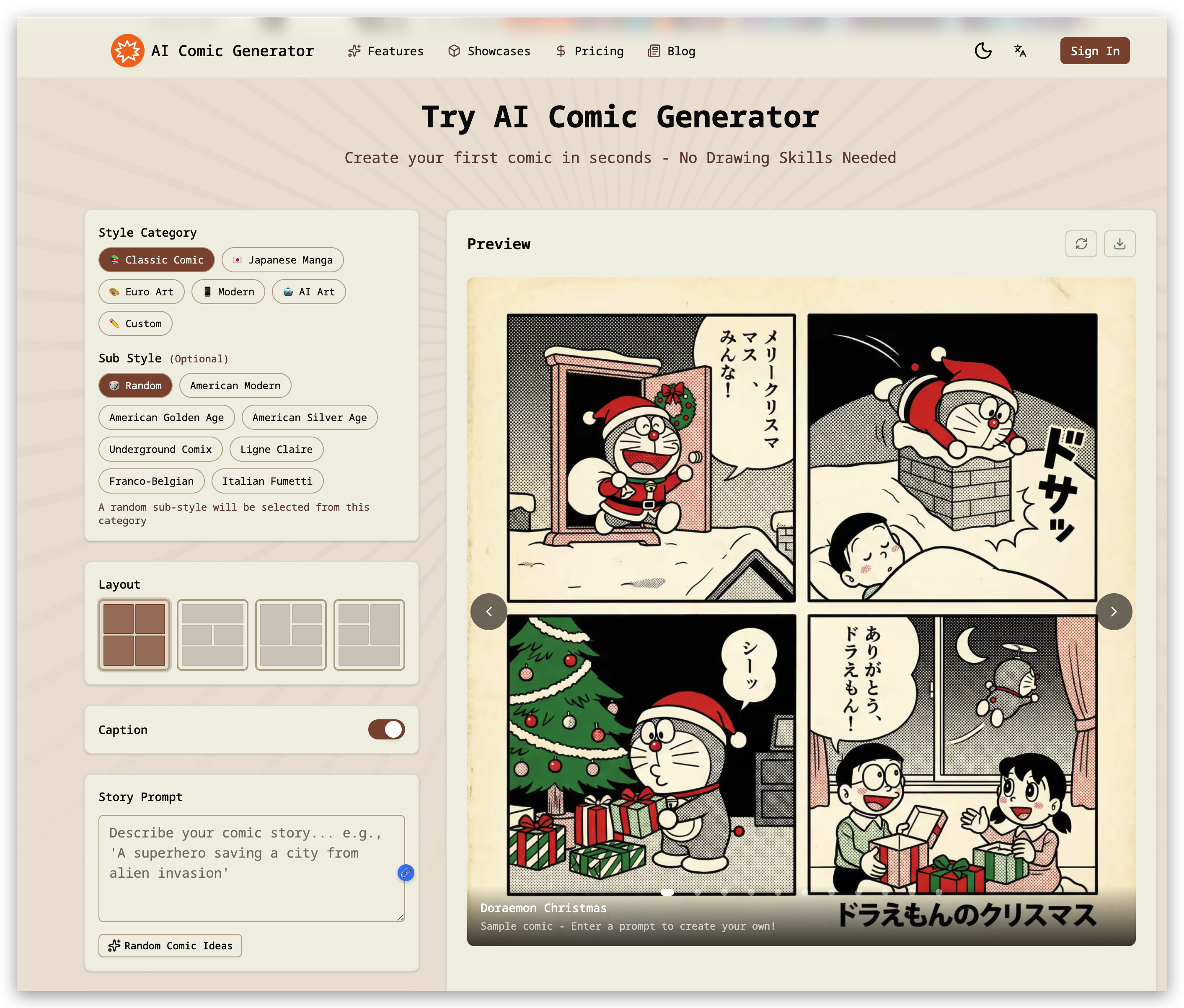 AI Comic Generator gallery image