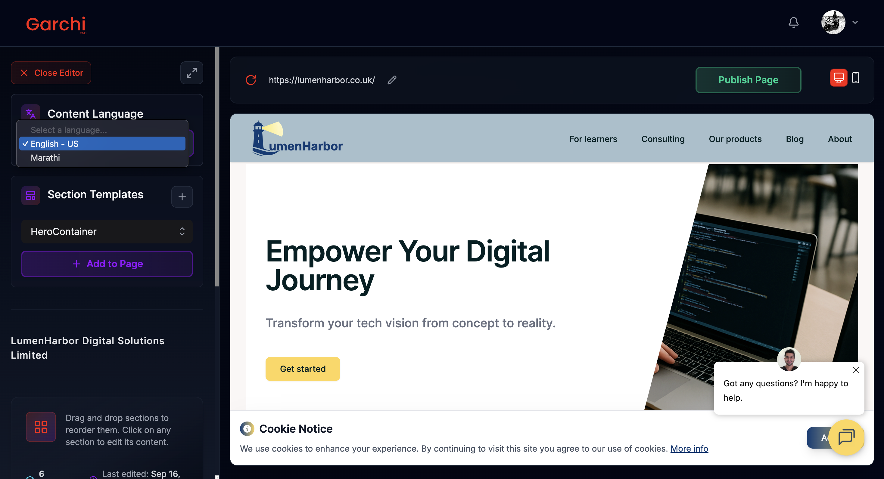 Garchi CMS gallery image