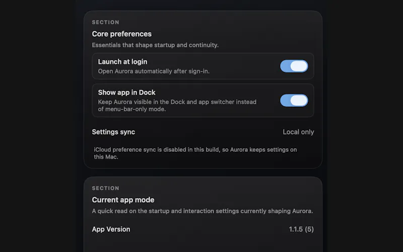 Aurora Notch screenshot 5
