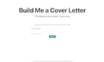Build Me A Cover Letter image