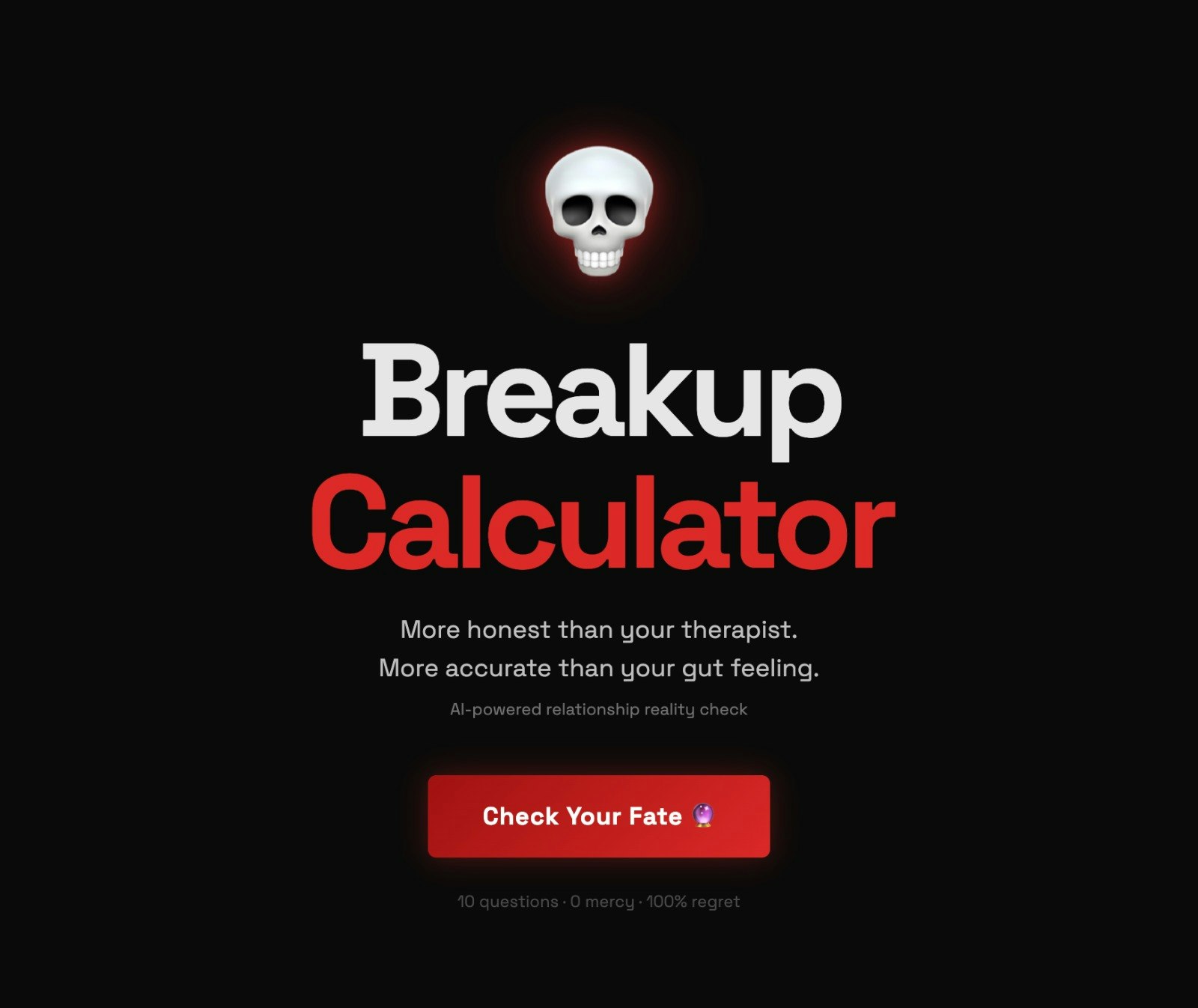 Breakup Calculator gallery image