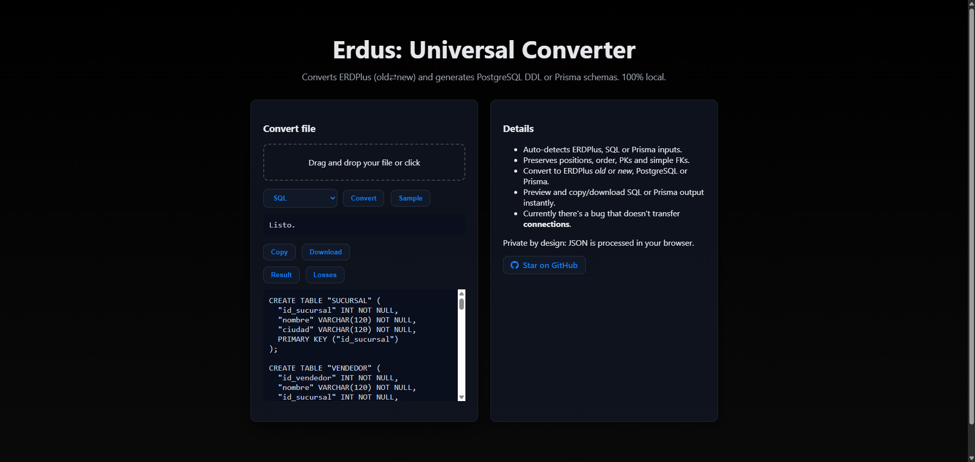 Erdus - Convertidor universal media 4