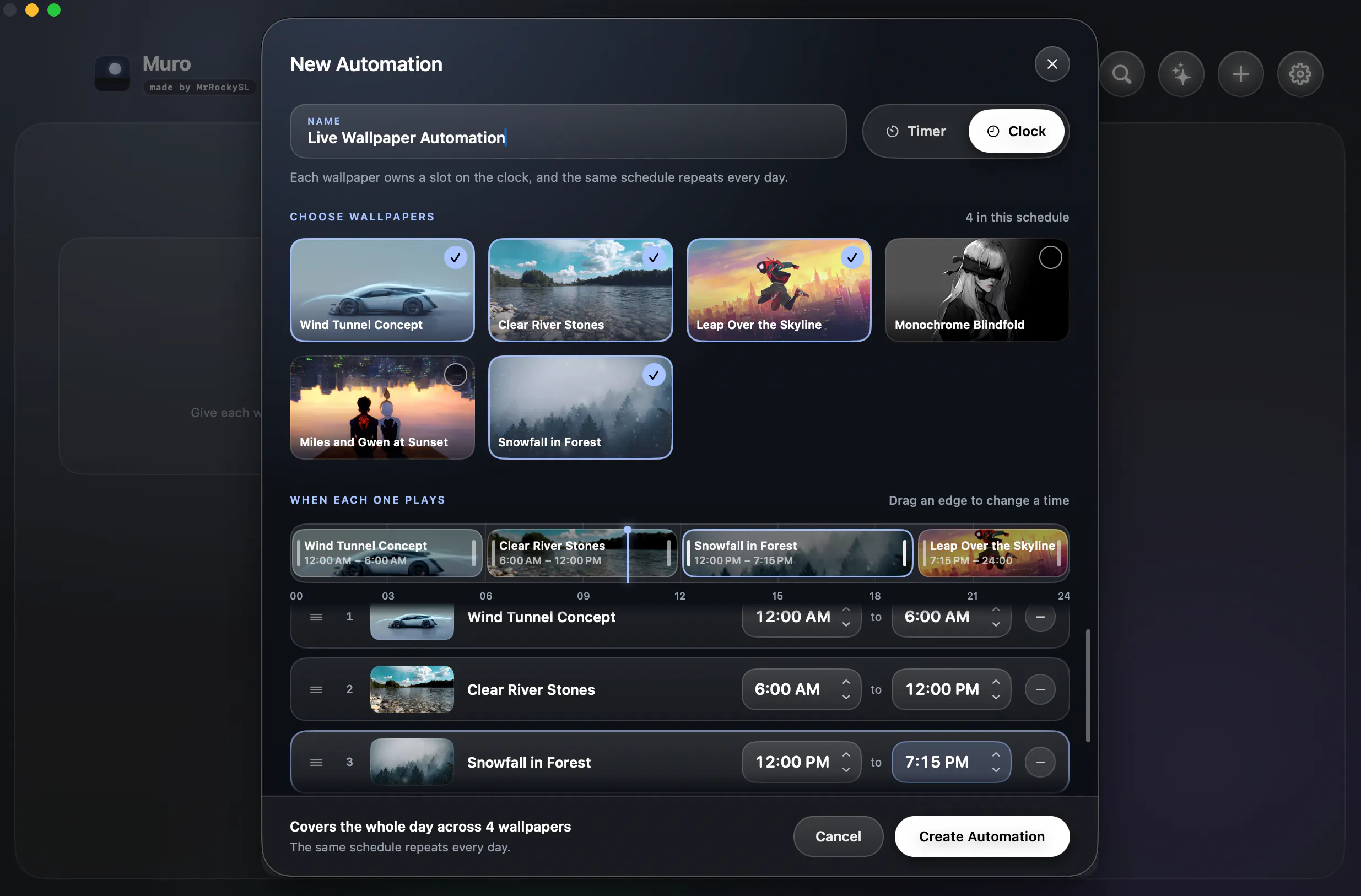 Muro : Native Live Wallpapers for macOS gallery image