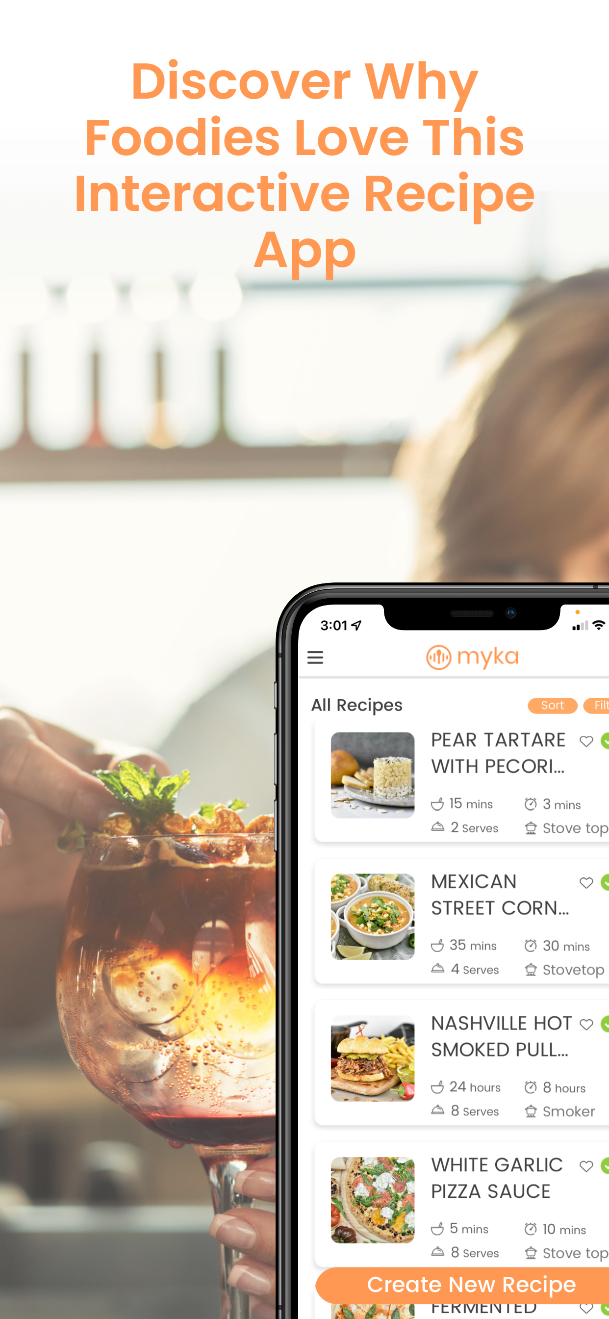 Myka - aplicativo de livro de receitas da Ai Builder media 5