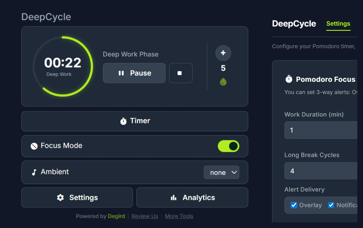 DeepCycle - Wellness Assistant screenshot 1