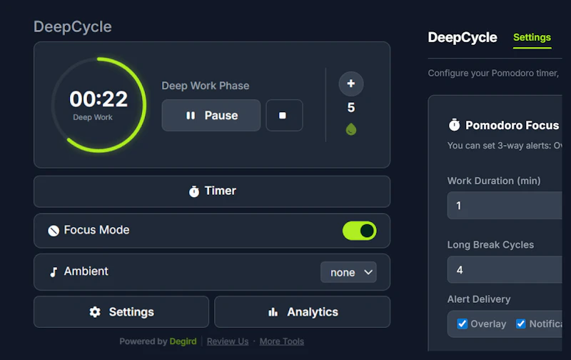 DeepCycle - Wellness Assistant screenshot 1