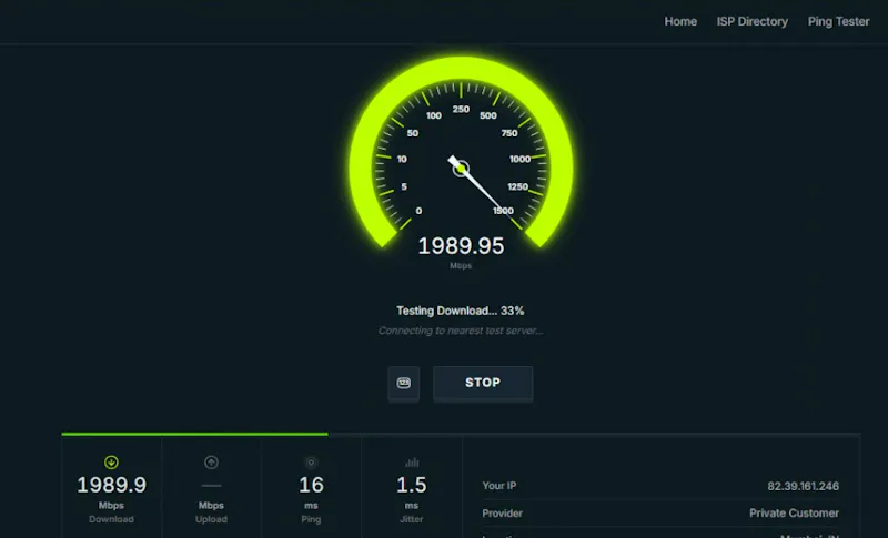 SpeedMbps.com screenshot 1