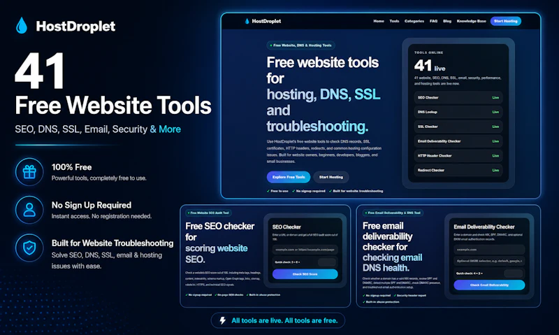HostDroplet Tools screenshot 1