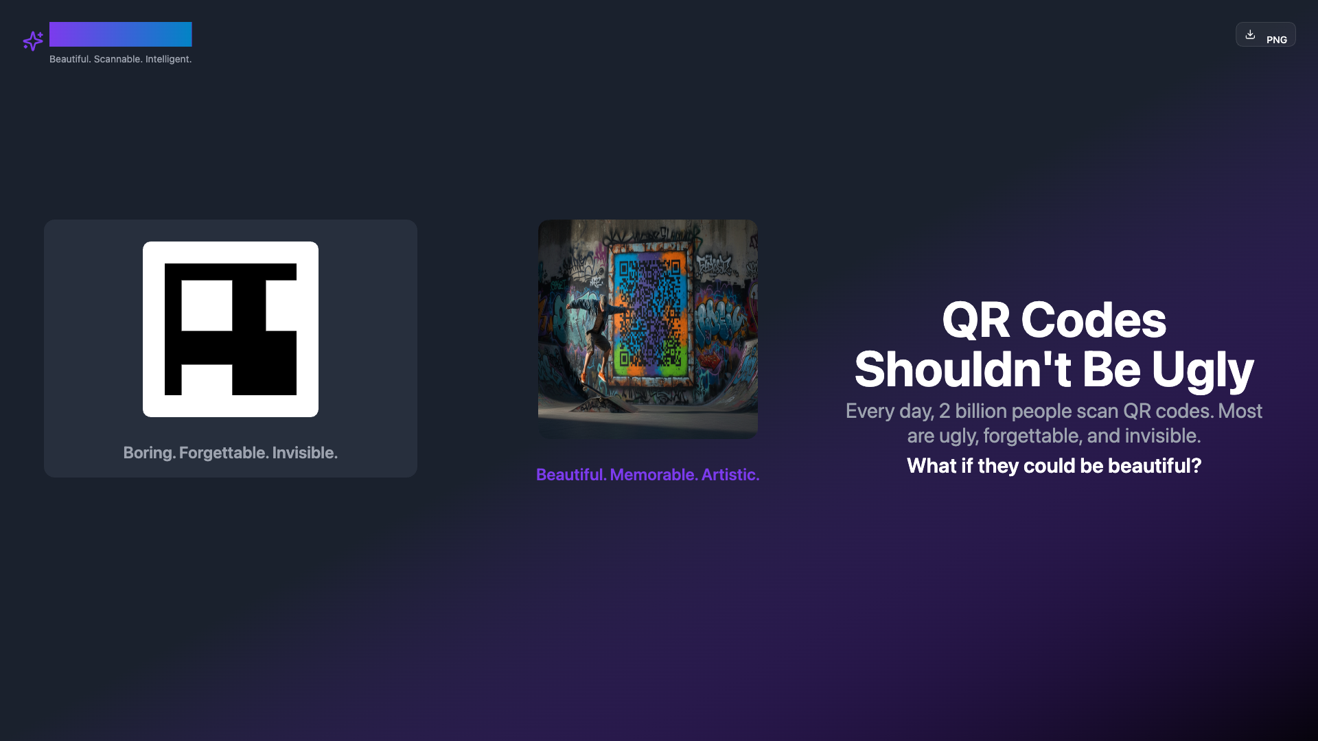 QR Code Art - Main screenshot showing features and interface