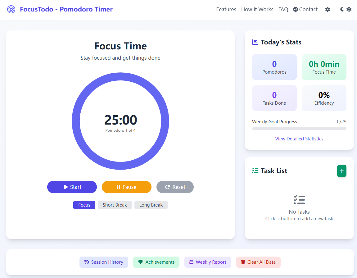 FocusTodo-Pomodoro Timer logo