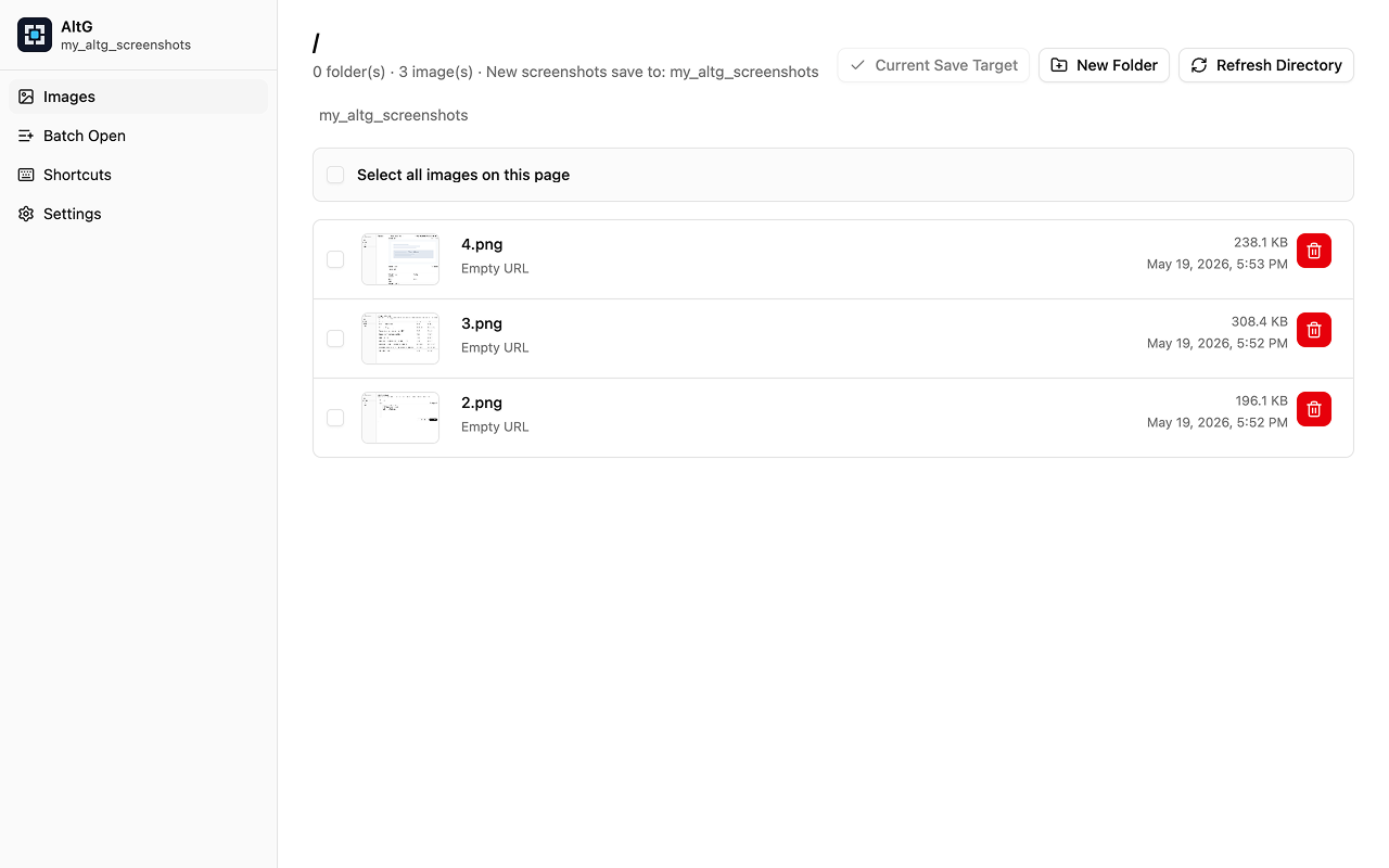AltG - Web Page Screenshots & Markdown gallery image