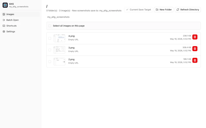AltG - Web Page Screenshots & Markdown screenshot 3