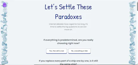 GenzGames : Let's Settle These Paradoxes gallery image