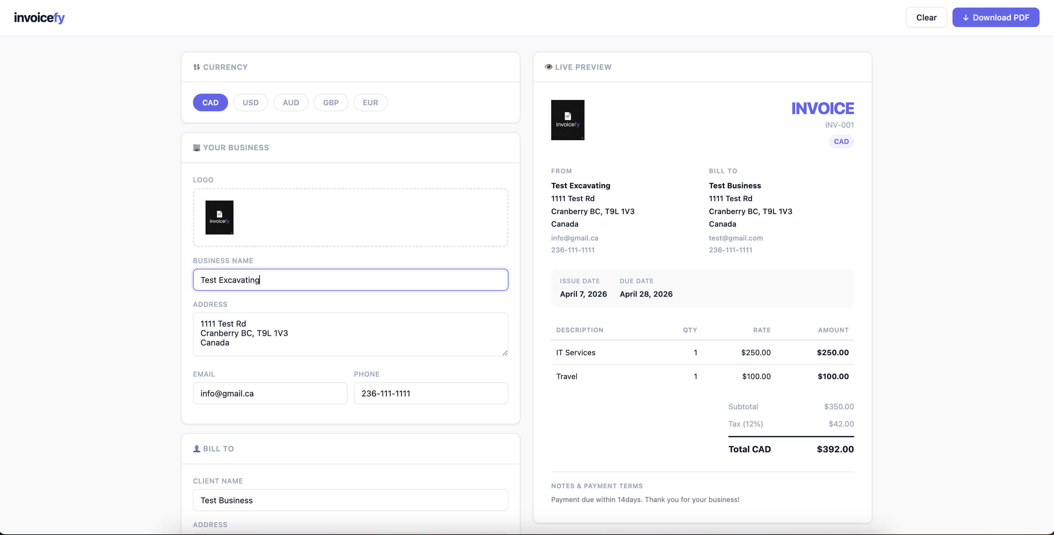 Invoicefy gallery image