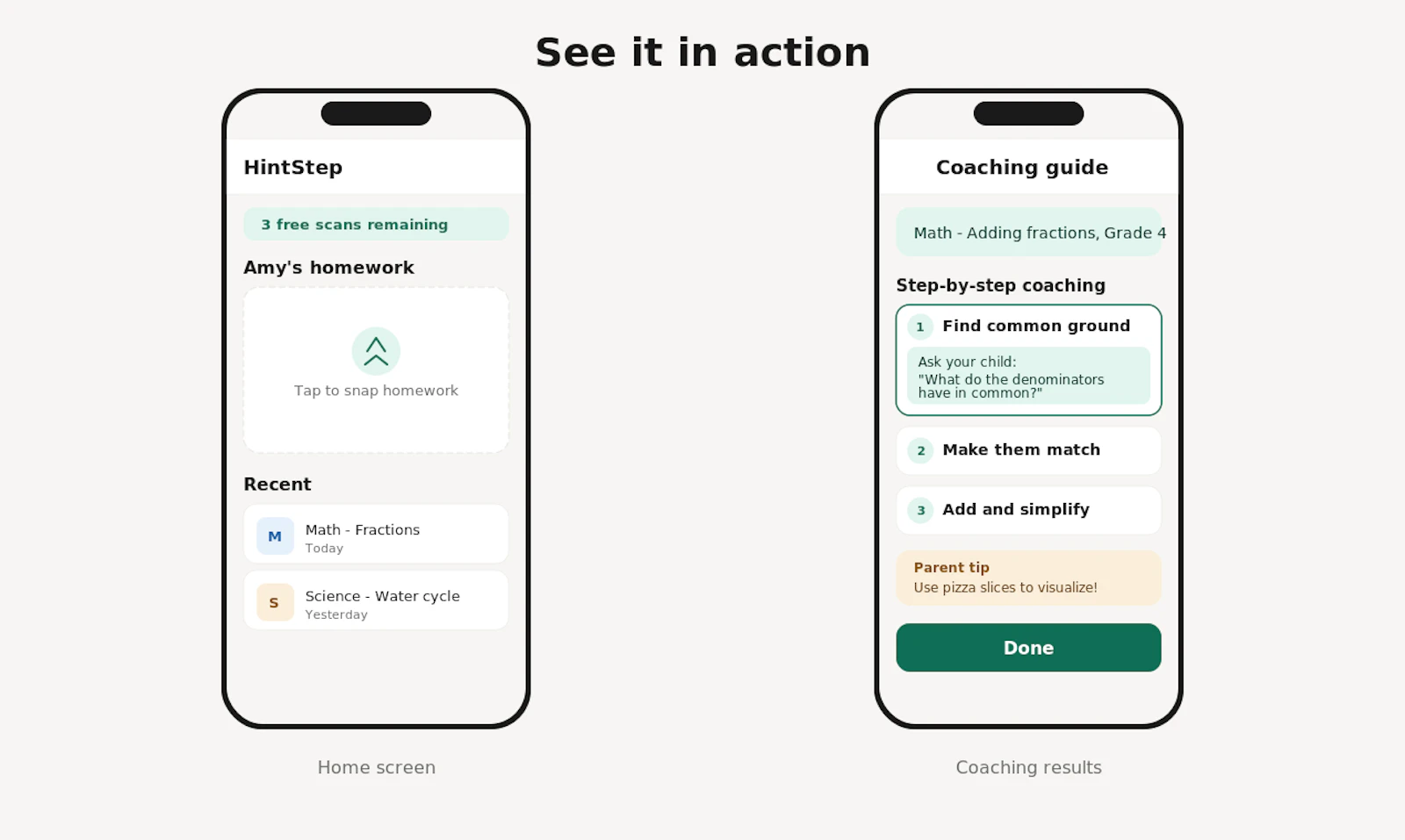 HintStep — Homework coaching for parents screenshot 4