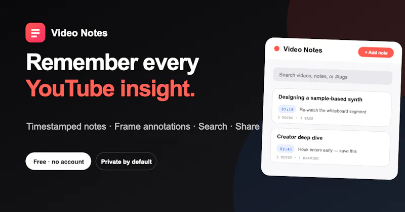 Video Notes screenshot 2