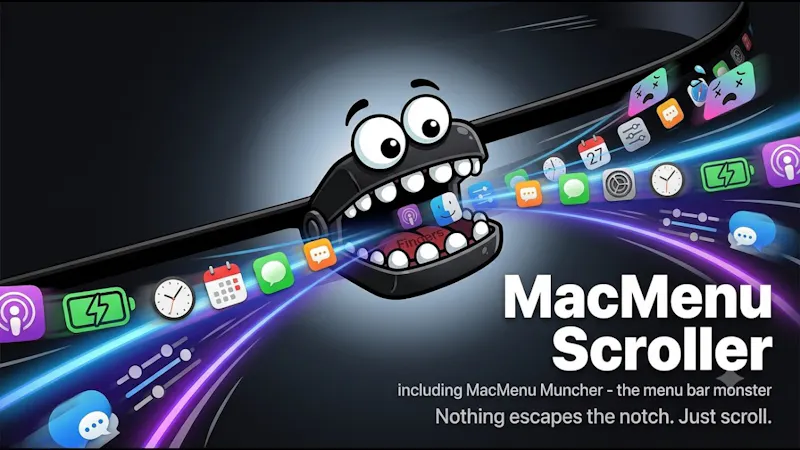 MacMenubar Scroller screenshot 1 (video preview)
