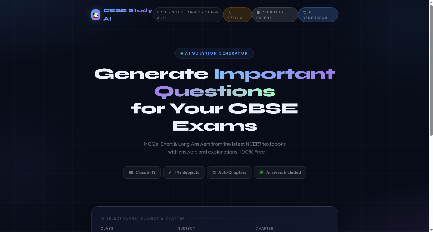 CBSE Study AI