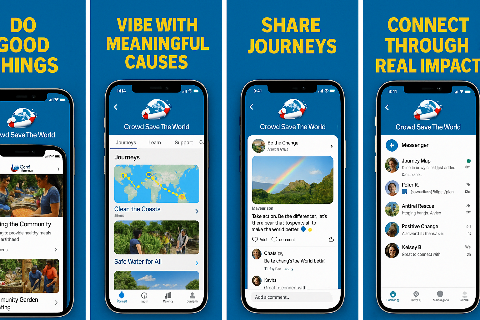 Crowd Save The World - Social Media app to Save The World Together media 2