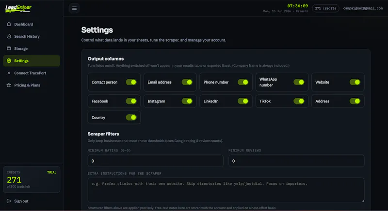 Lead Sniper Ai Scraper screenshot 4
