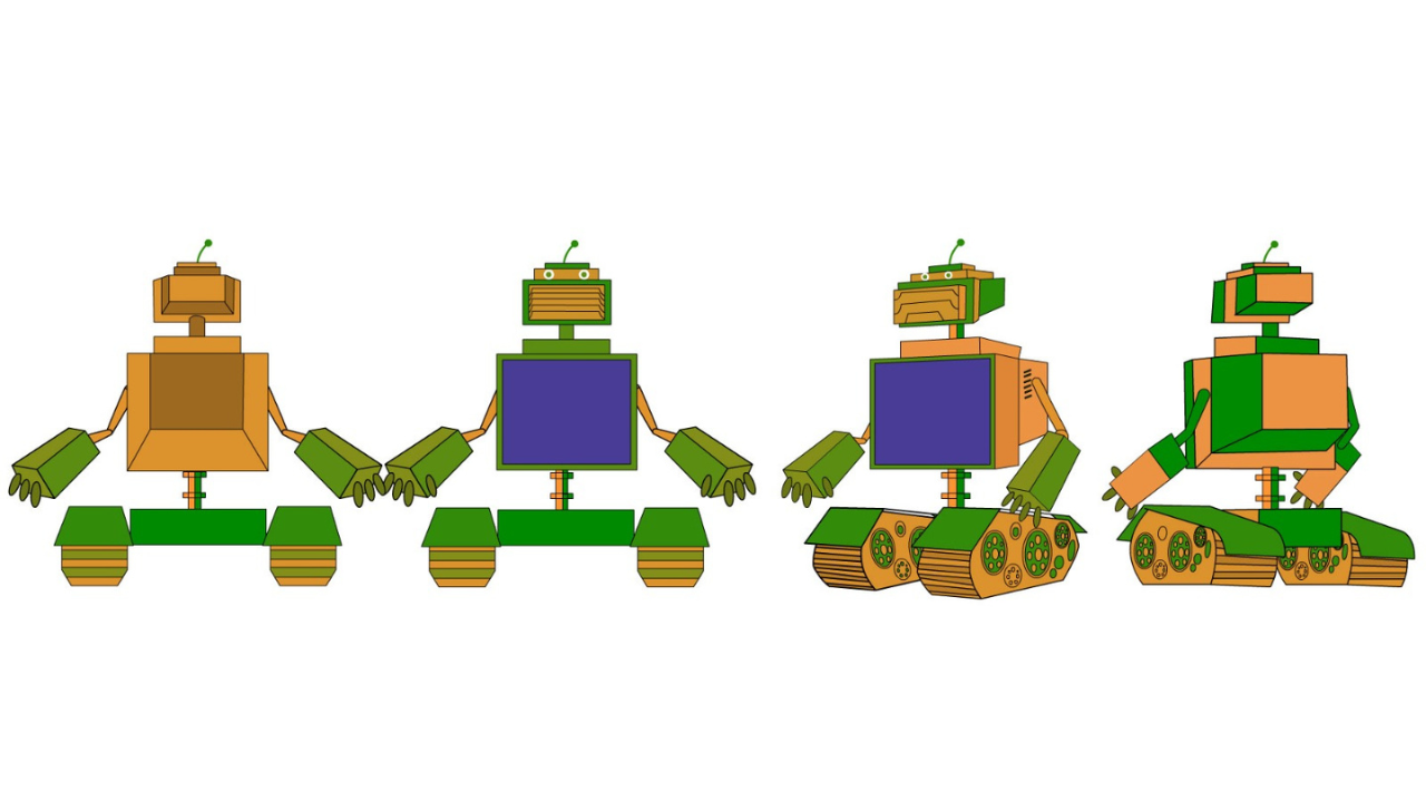 Yantramaan Robot 2D 캐릭터 - 로봇 조작 미디어 3