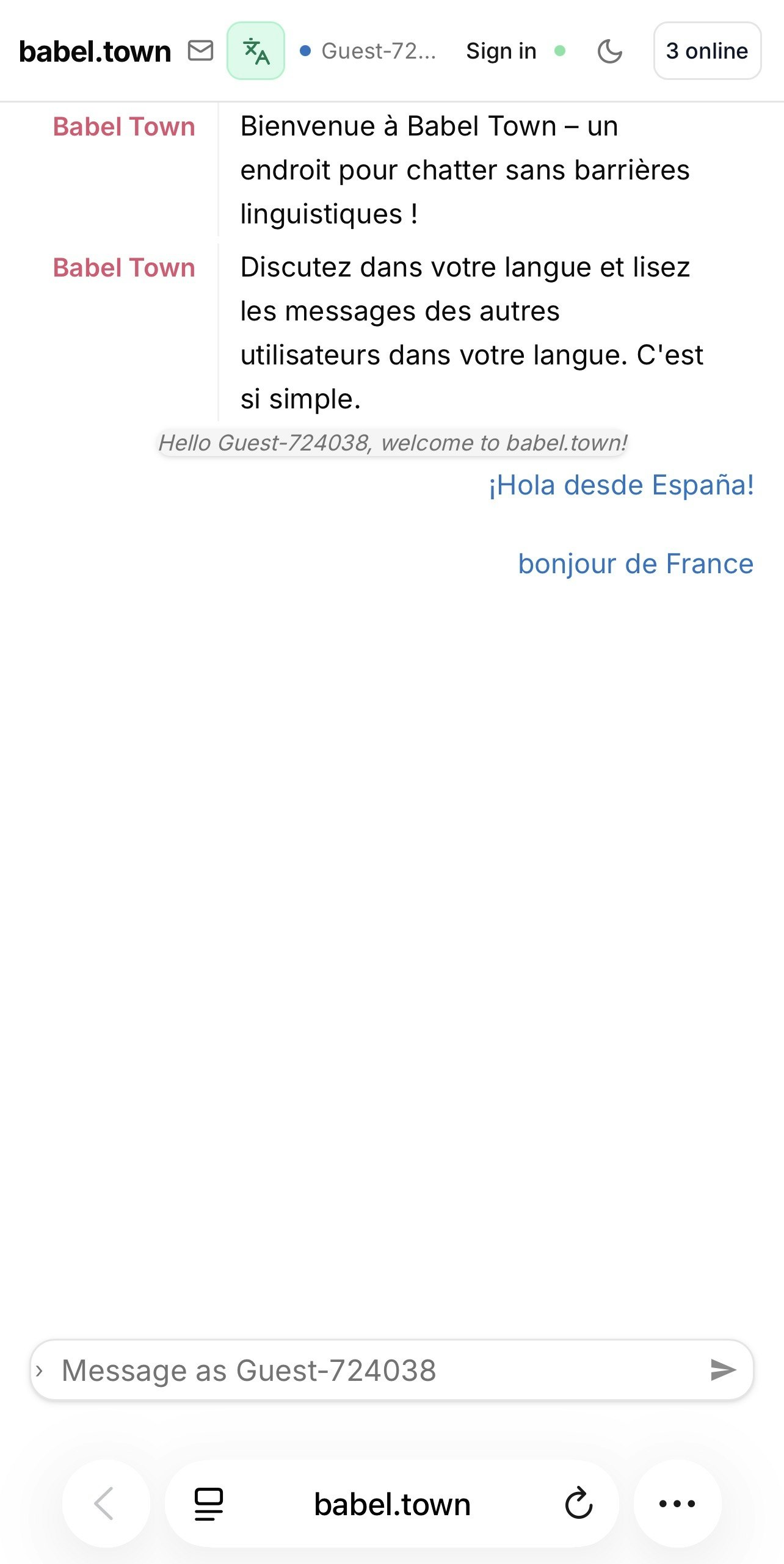 babel.town — Chat with the World gallery image