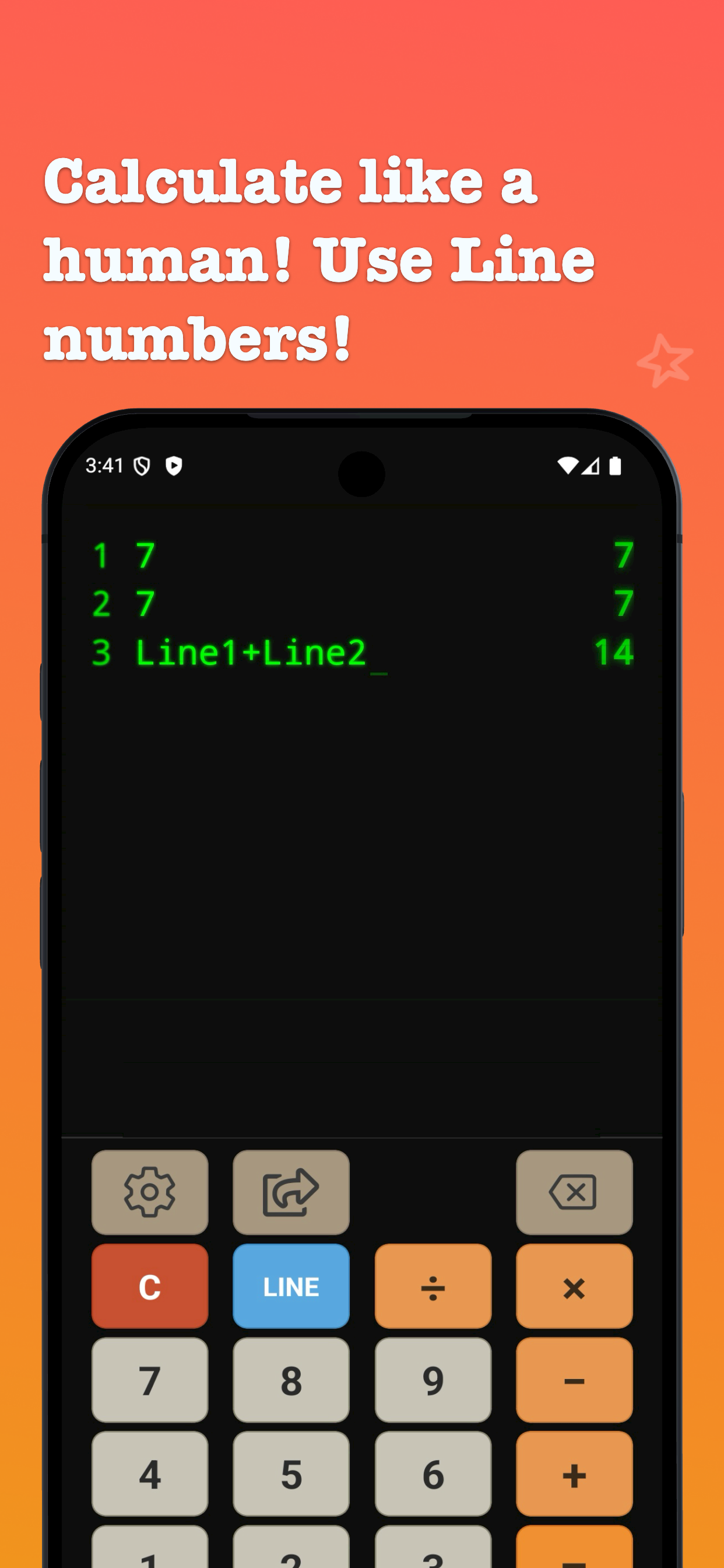 Calcilate - Main product screenshot demonstrating key features and user interface