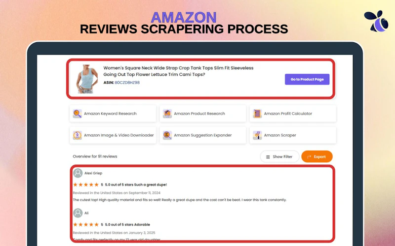 Amazon Reviews Scraper screenshot 3