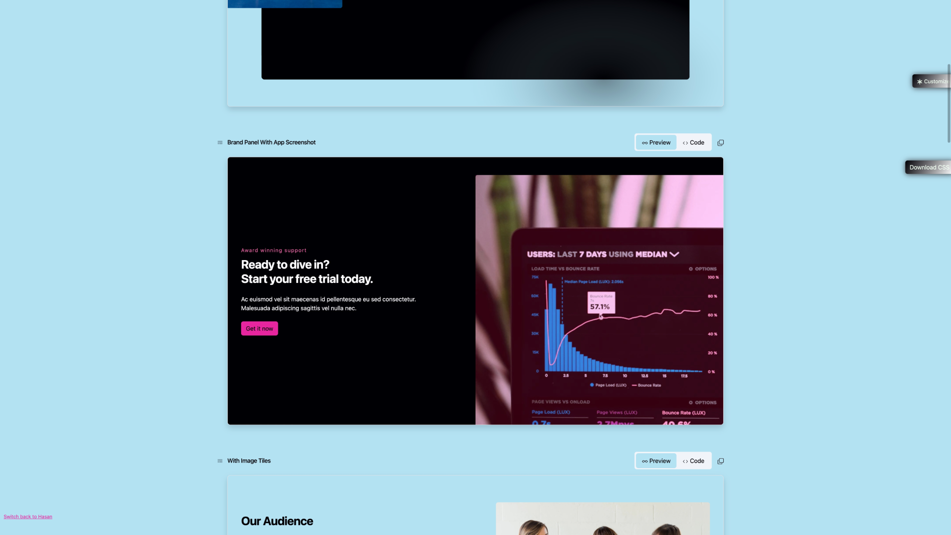 وسائط NinjabootStrap واجهة المستخدم - مكتبة مكونات Freemium Bootstrap 5 5