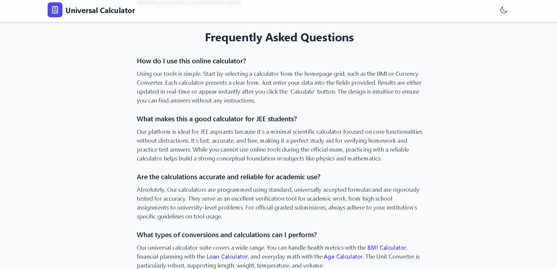 Universal Calculator gallery image