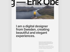 Öberg — Scandinavian Framer Template gallery image