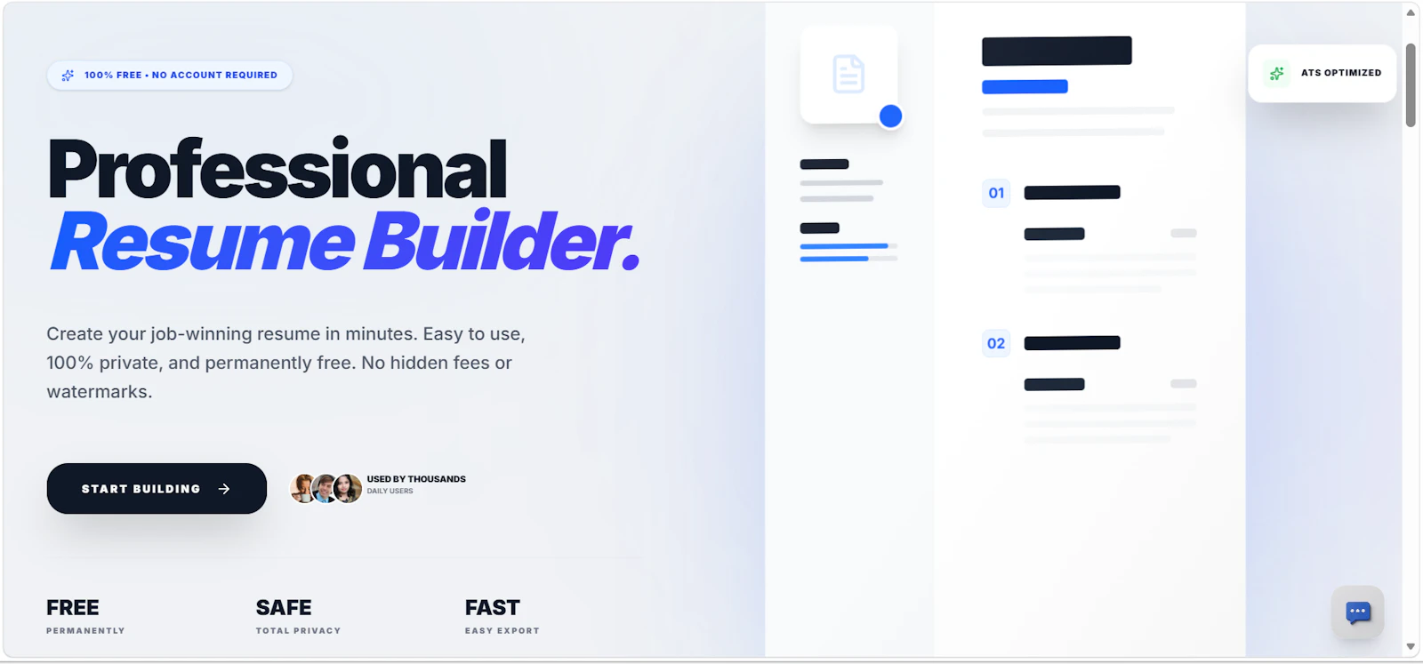 Free Online Resume Builder screenshot 1