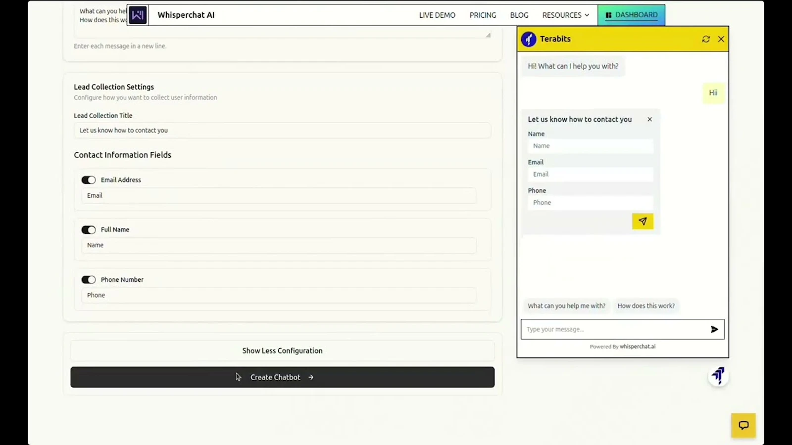 WhisperChat | Start Free screenshot 1 (video preview)