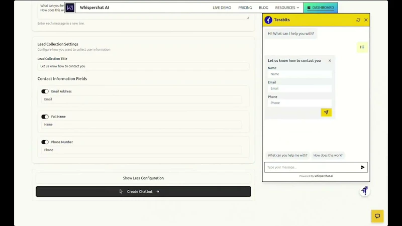 WhisperChat | Start Free screenshot 1 (video preview)