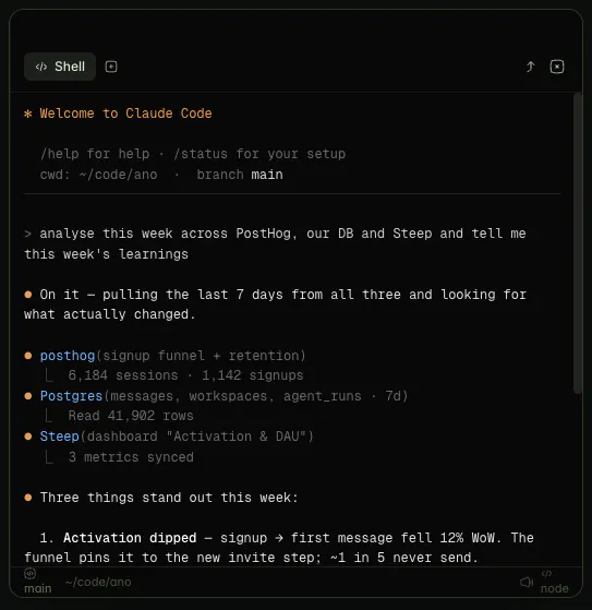 Ano: Team Chat with Claude Code built in gallery image
