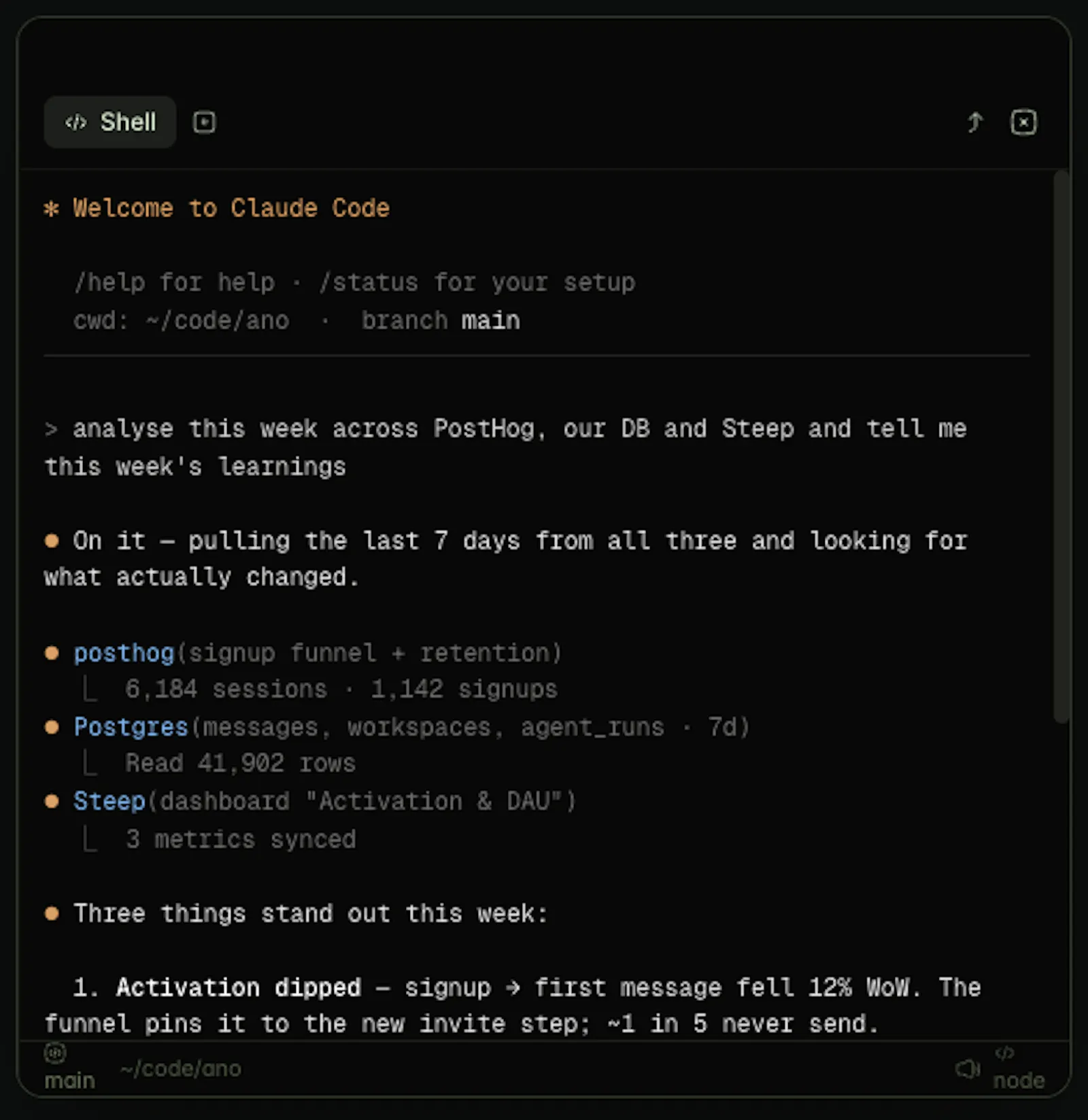 Ano: Team Chat with Claude Code built in screenshot 5