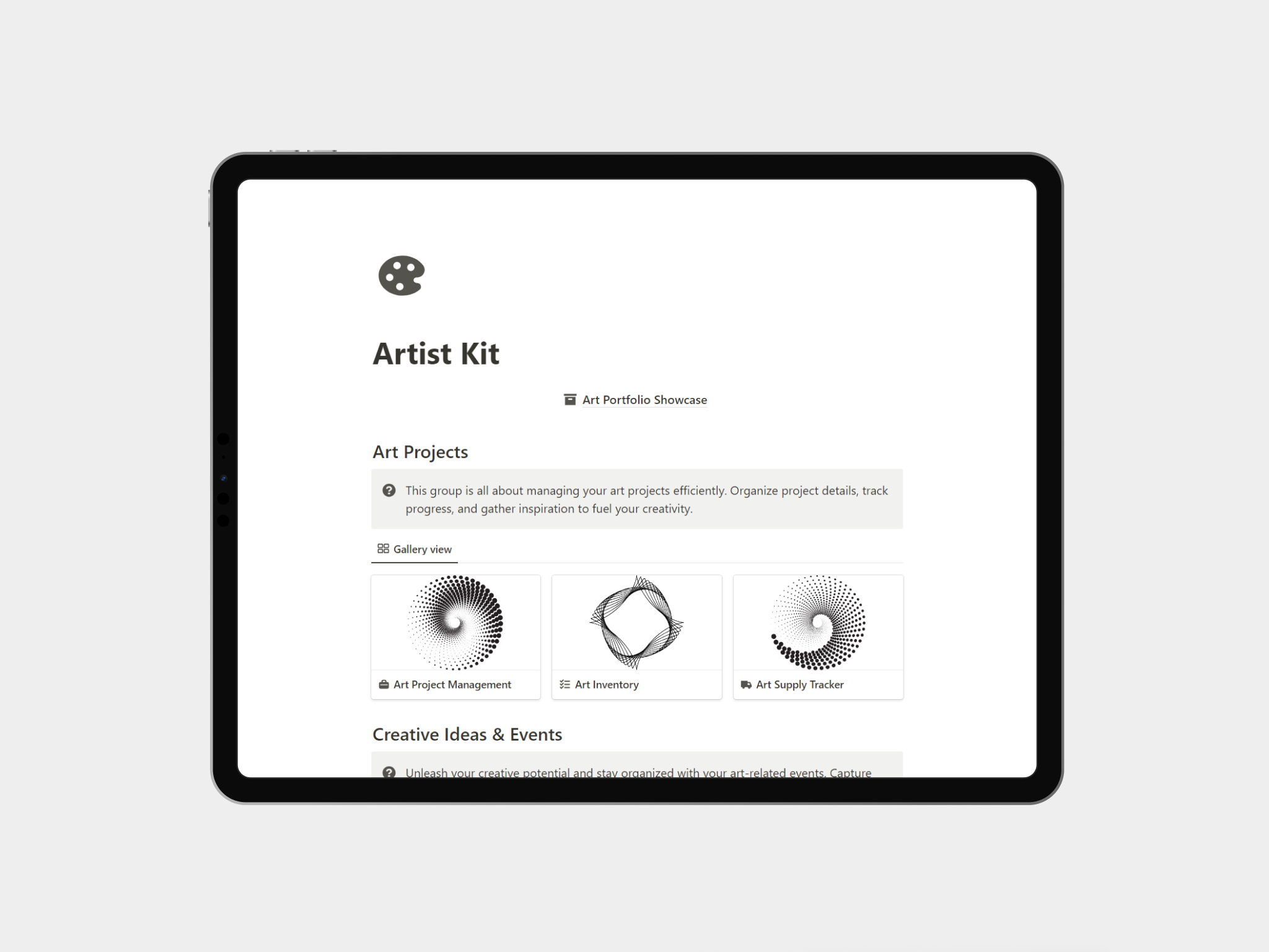 Notion Artist Kit