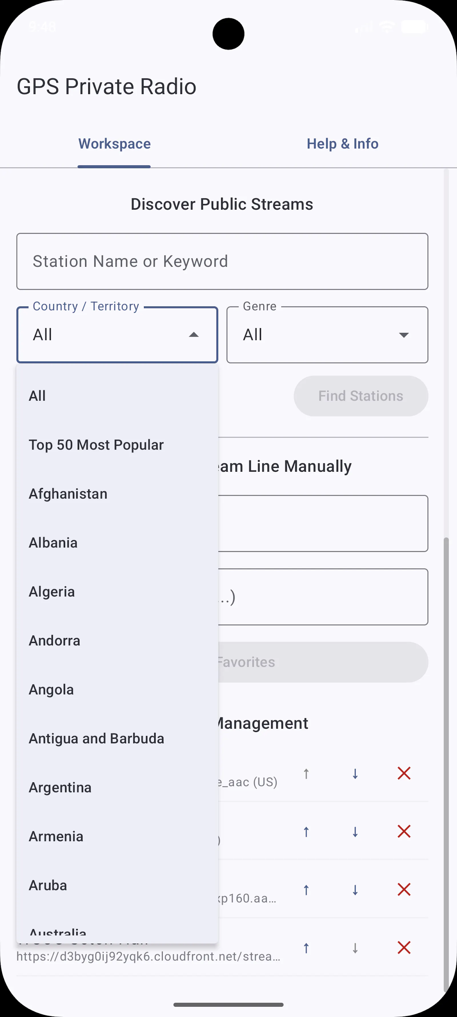 GPS Radio: Private Streamer screenshot 7