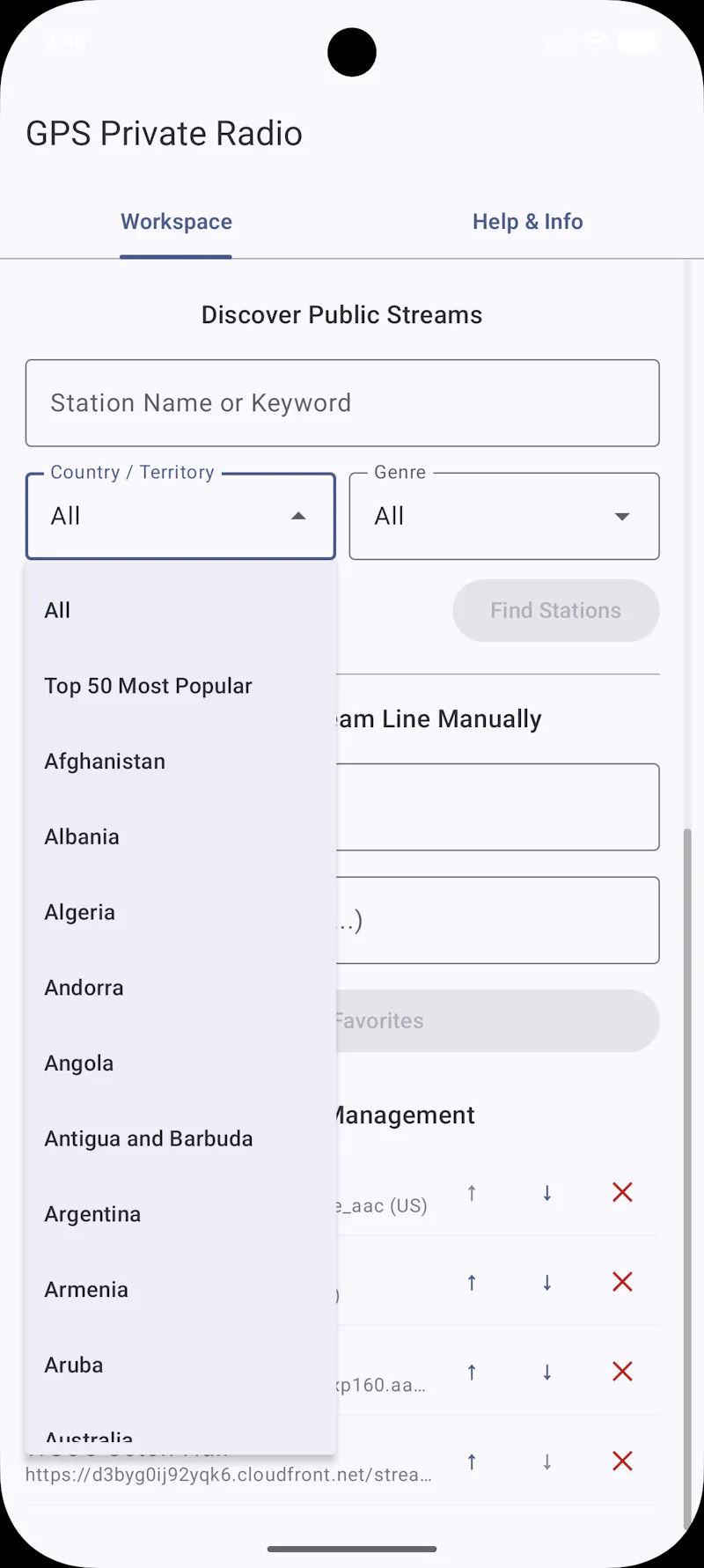 GPS Radio: Private Streamer screenshot 7