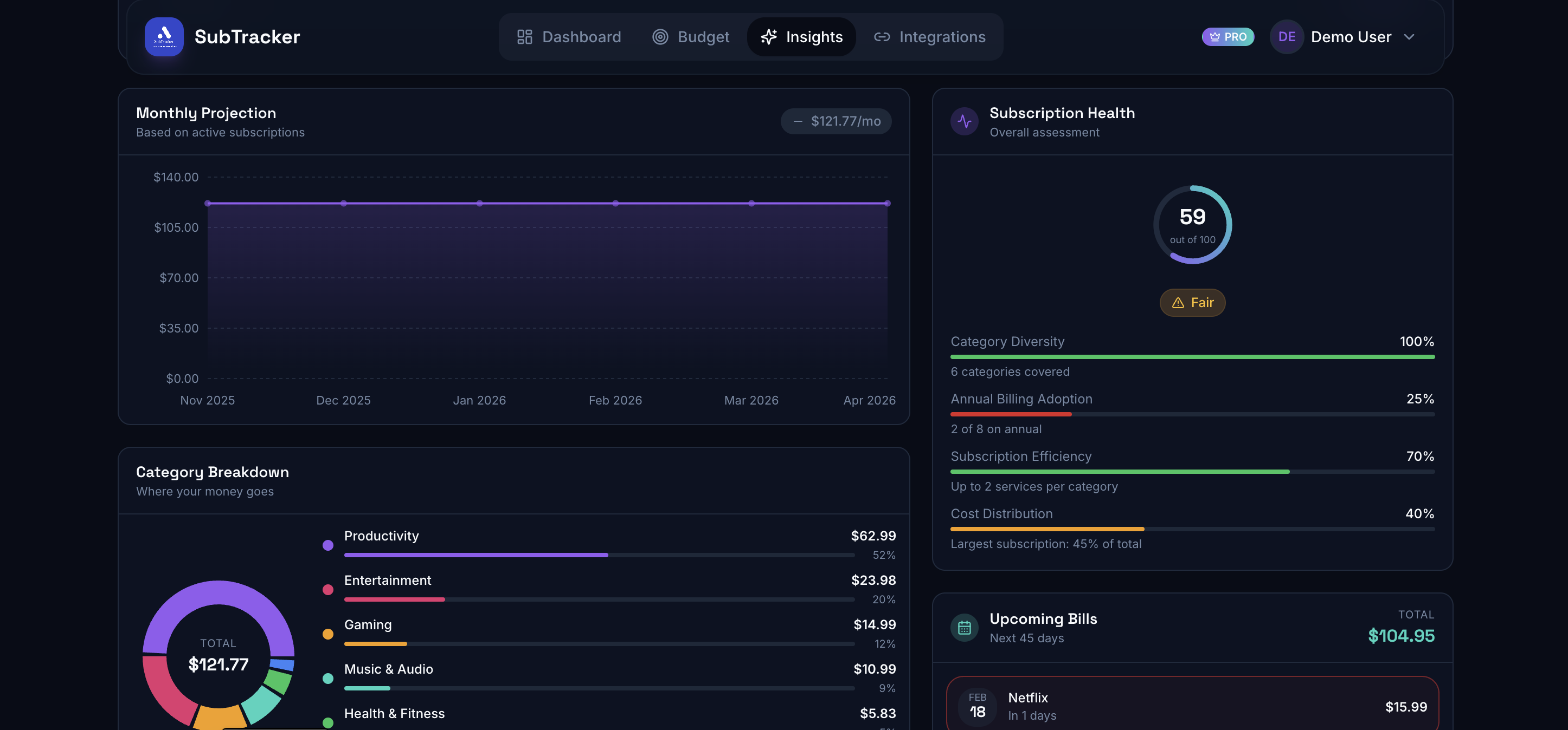 SubTracker gallery image