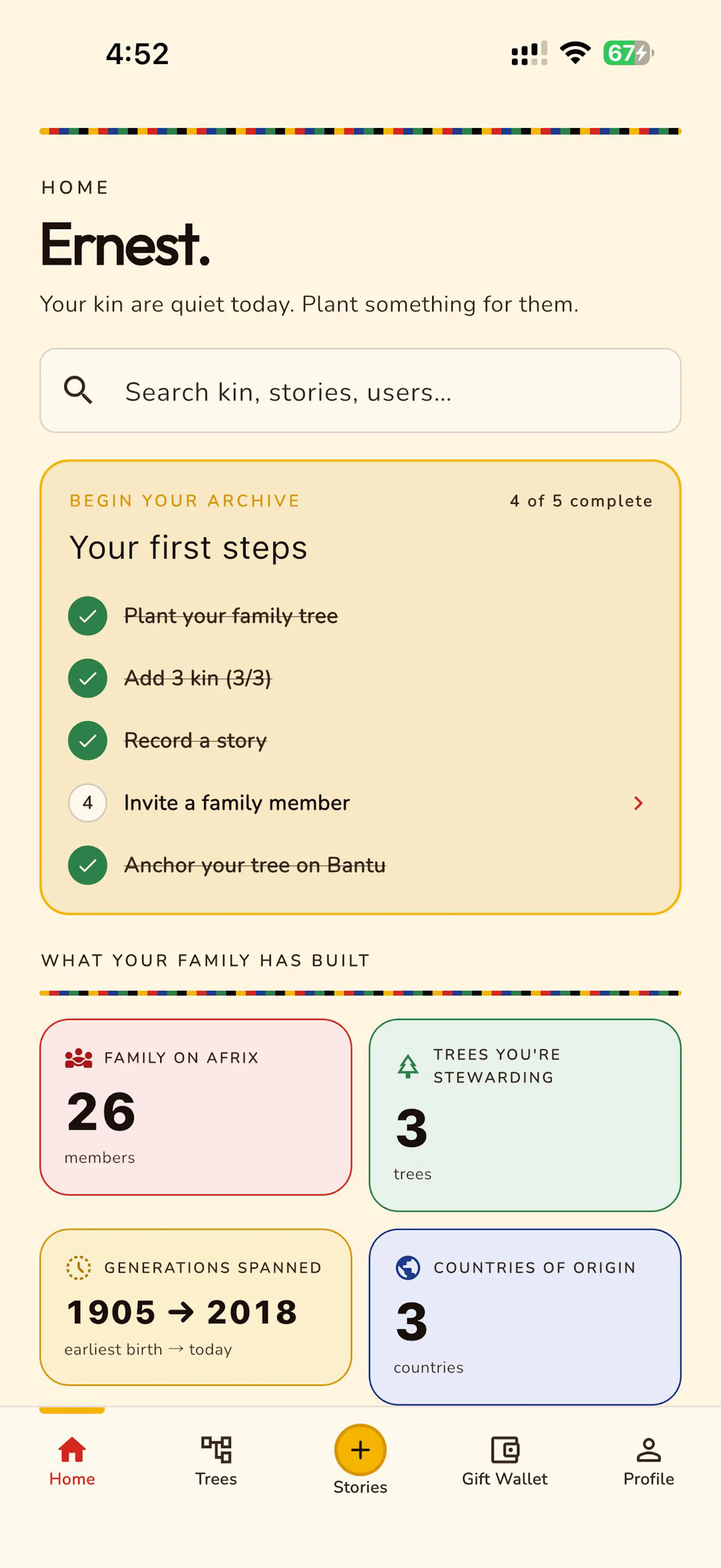 AfriX - Family Tree & Legacy screenshot 1