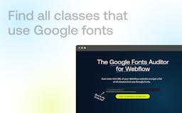 Google Fonts Auditor for Webflow media 2