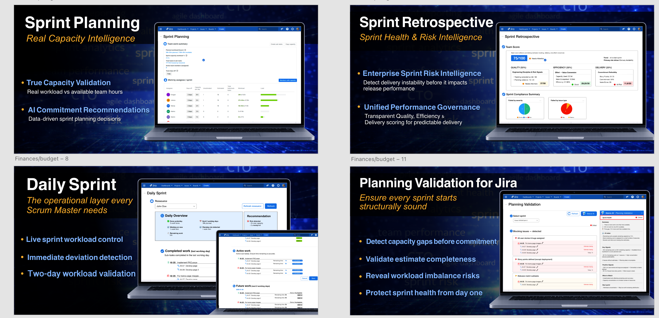 Staive – AI Scrum Master for Jira - Screenshot 2 showing product features and functionality