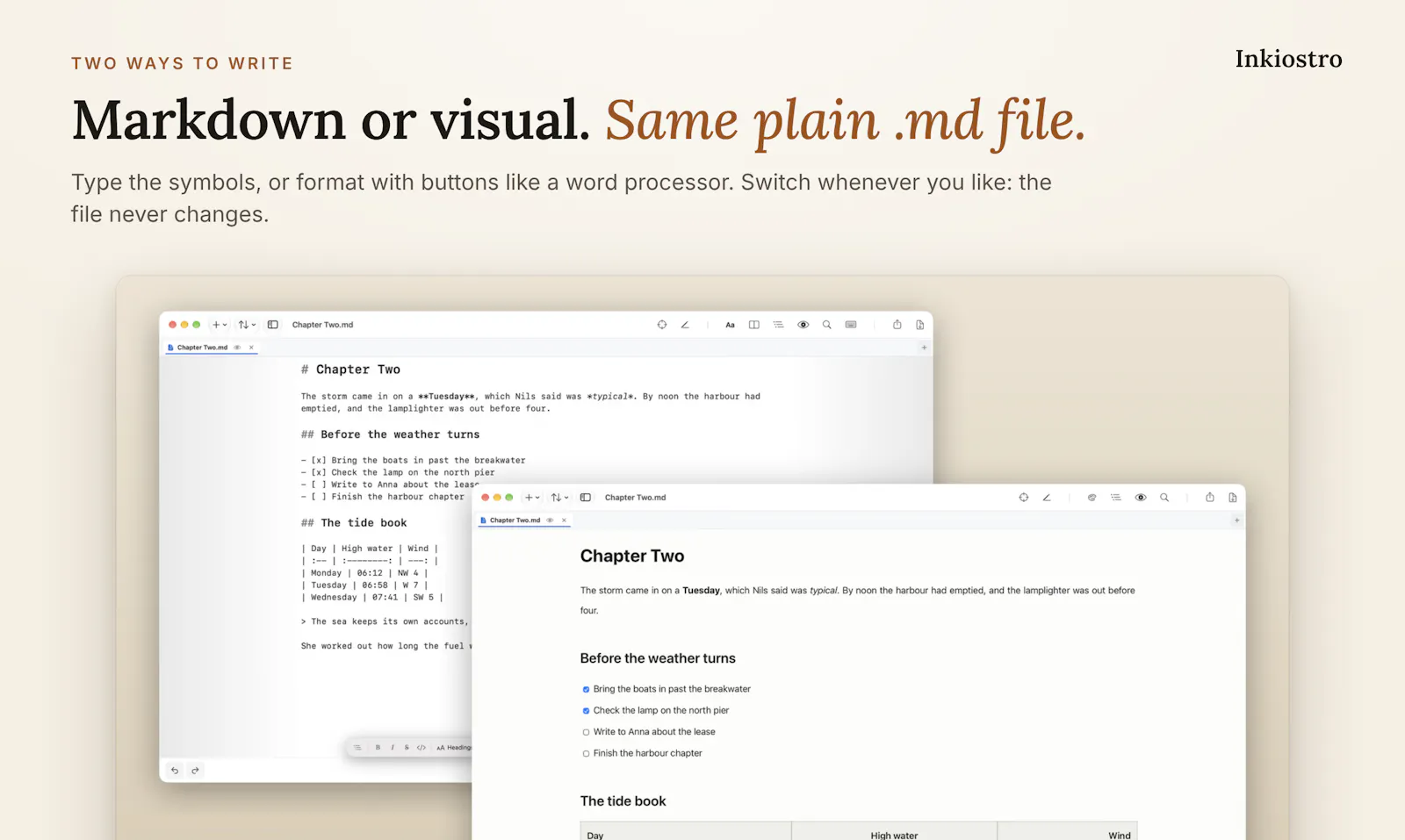Inkiostro: Markdown Editor screenshot 2